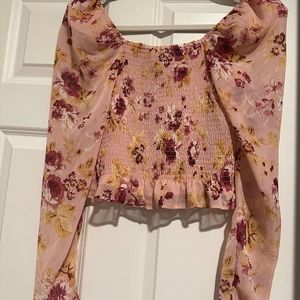 Express cropped blouse